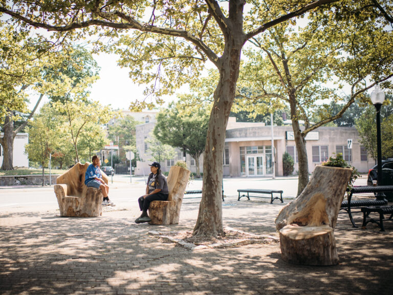 "Pond Lands" installation by Lu Heintz at the Former Columbus Square. Photographs by Rachel Maeve.