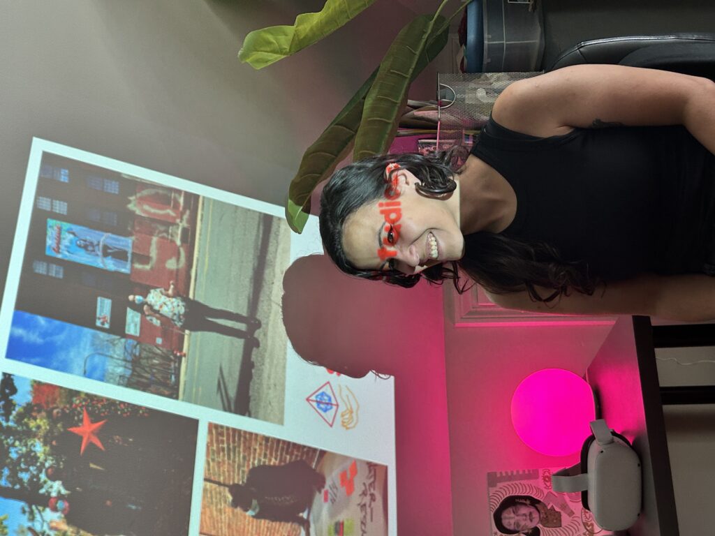 Shey ‘Ri Acu’ Rivera Ríos in their studio